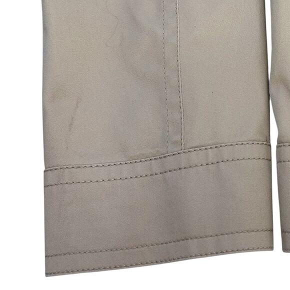 COACH Beige Cotton Jacket Medium Floral Lined Trench Coat - Picture 14 of 14